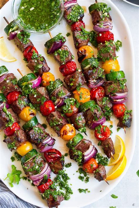 Steak Kebabs With Chimichurri 10 Wholesome And Healthy Kebab Recipes