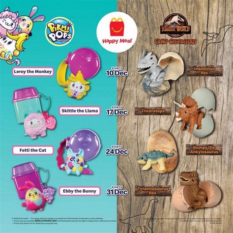 So it's good to know there's a menu just for them. 10 Dec 2020-6 Jan 2021: McDonald's Happy Meal Promo ...