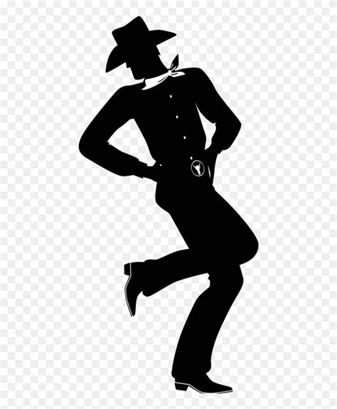 Download Line Dancing Couple Silhouette Silhouette Line Dancer Png
