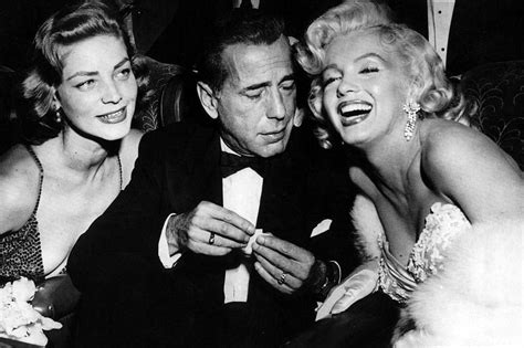 Marilyn Monroe Humphrey Bogart And Lauren Bacall At The Premiere Of Some Like It Hot 1953