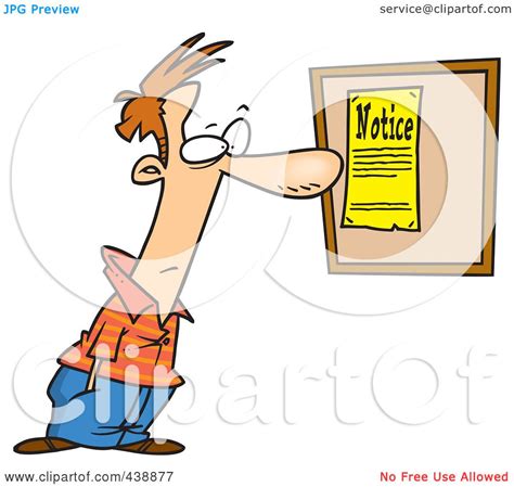 Royalty Free Rf Clip Art Illustration Of A Cartoon Man Reading A