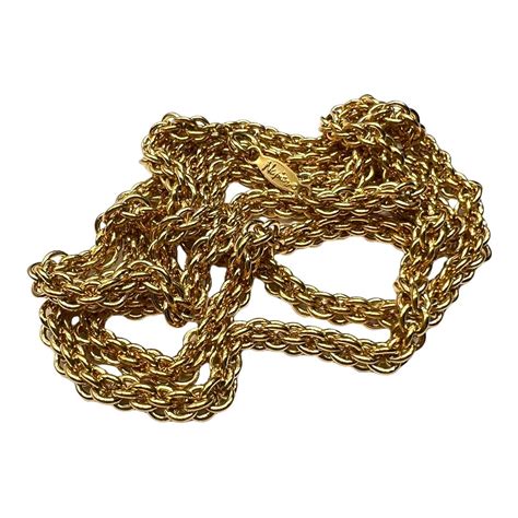 Napier Gold Tone Chain Necklace With Round Links The Napier Book
