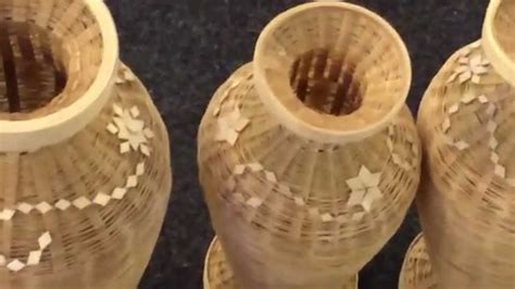 Beautiful bamboo made home use items. - YouTube