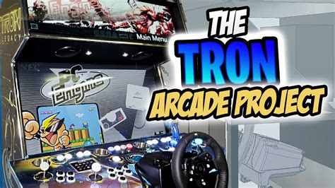Tron Arcade Cabinet 43 Inch Four Player With Steering Wheel 🕹 Youtube