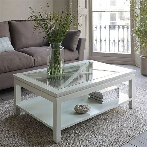 Bevel, flat polish, ogee, pencil polish, and wave edge. Square Glass White Wooden Coffee Table On Top Contemporary ...