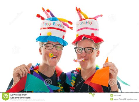 Adult Male Twins Birthday Stock Image Image Of