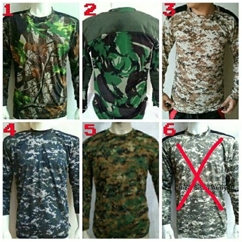 Jual Kaos Panjang Loreng Army Di Lapak Toko Grosir Army Bukalapak