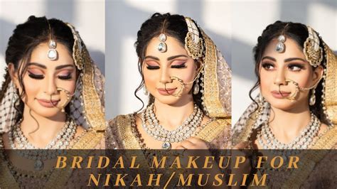 Nude Bridal Makeup For Nikah Muslim Bride Shivangi Meenakshi