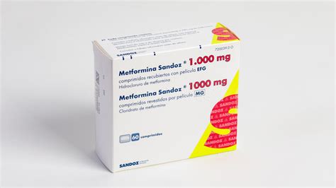 Metformina Sandoz Efg 1000 Mg 60 Comprimidos Recubiertos Farmacéuticos