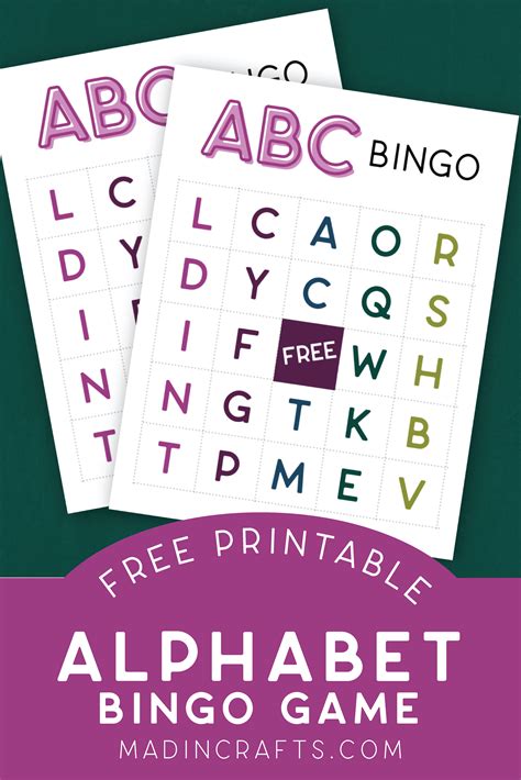 Alphabet Bingo Free Printable This Free Alphabet Letters Bingo