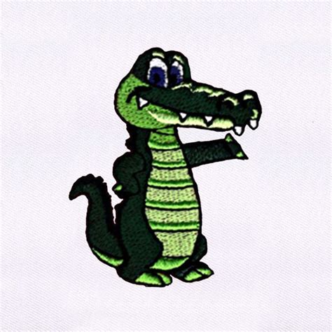 Mini Alligator Embroidery Design Etsy