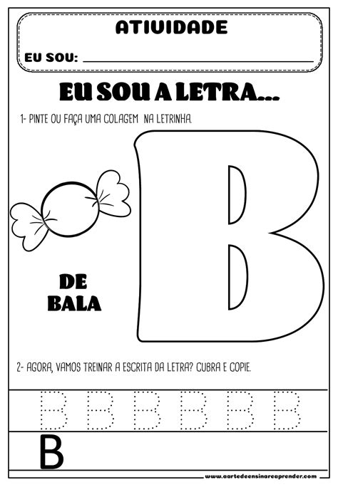 ATIVIDADE PRONTA LETRA B A Arte De Ensinar E Aprender