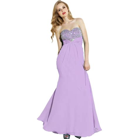 Pacificplex Strapless Beaded Chiffon Ball Gown Prom Dress 3x