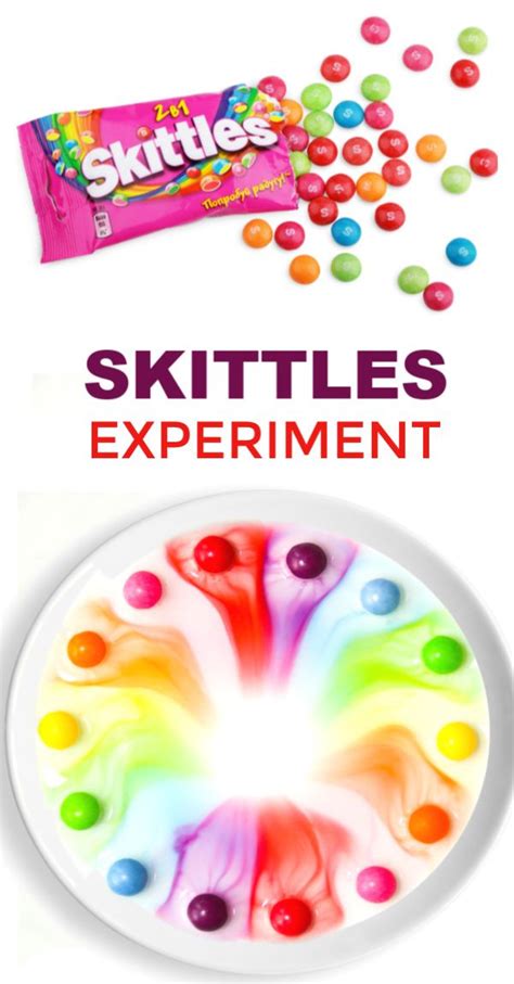 Skittles Rainbow Experiment Science Projects For Preschoolers