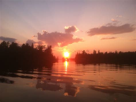 Sunset over Bottle Bay (Lake of the Woods - Ontario, Canada) : pics