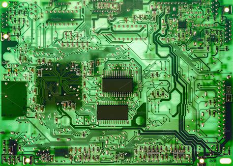 Printed Green Computer Circuit Board High Quality Technology Stock