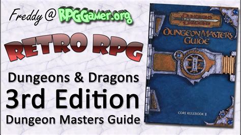 Retro Rpg Dungeons And Dragons 3rd Edition Dungeon Masters Guide Youtube