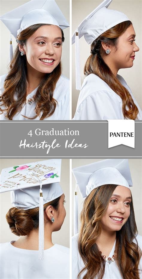 Simply create a twist and turn or try some other hairstyle on your original hair and embrace it you will need long locks to be able to try these hairstyles for your graduation day. Best Ways To Style Hair For Cap And Gown - Wavy Haircut