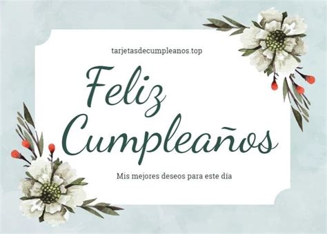 Tarjetas De Cumpleaños Con Flores Imagenes Y Tarjetas De Cumpleaños