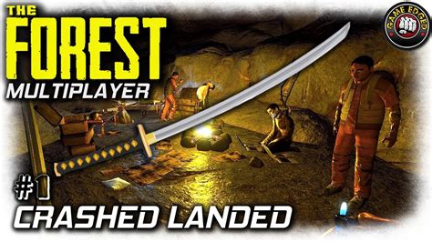 Theforest Crash Landed Katana First Ep1 Multiplayer Lets Play