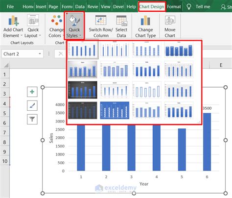 How To Change Chart Style In Excel With Easy Steps Exceldemy