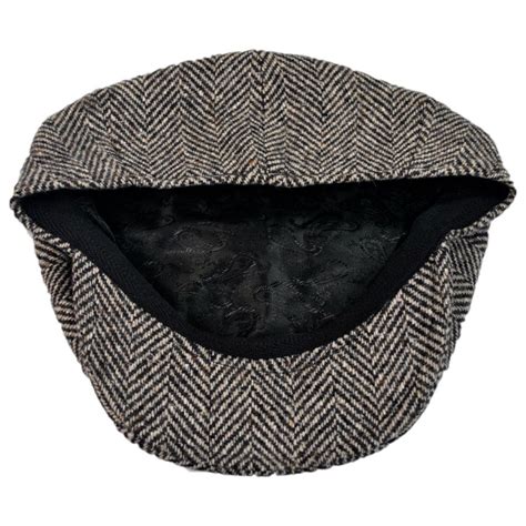 Jaxon Hats Made In Italy Herringbone Wool Newsboy Cap Newsboy Caps