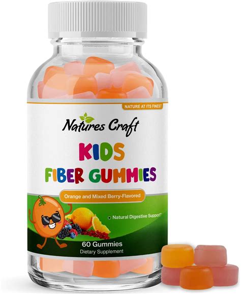 Kids Fiber Gummy Prebiotics Supplement Soluble Fiber Gummies For Kids