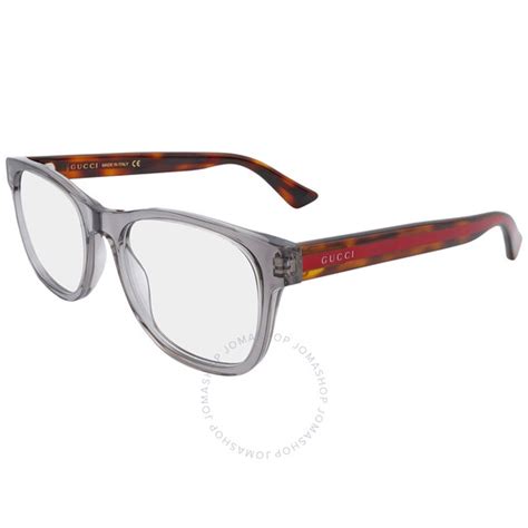 gucci demo rectangular unisex eyeglasses gg0004o 004 53 889652047256 eyeglasses gg0004o