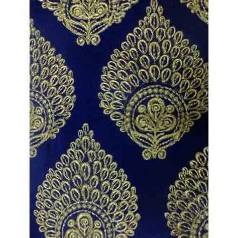 Dyed Velvet Embroidered Fabric At Best Price In Surat By Ashapura