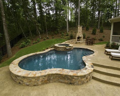 Some like freeform pools, whereas other. pool ideas | Small inground swimming pools, Small inground ...