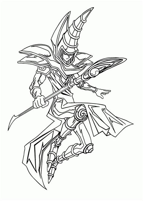 Yugioh Dark Magician Coloring Pages Monster Coloring Pages Coloring