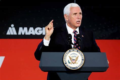 Vice President Mike Pence Seen In July 2019 Eric Albrechtthe