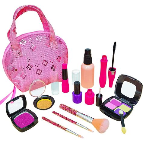 12pcs Girls Make Up Set Pretend Makeup Kit Toys Safe And Non Toxic Kids