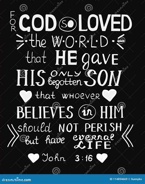 Golden Bible Verse John For God So Loved The World Made Hand Lettering With Heart And