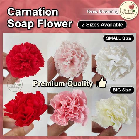 1pcs Carnation Soap Flower With Fragrance Scent Artificial Flower