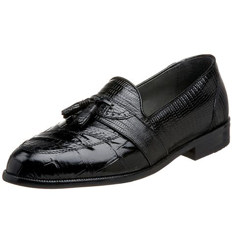 Stacy Adams Mens Snakeskin Closed Toe Penny Loafer Black Size Go Ebay