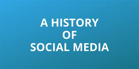 The History Of Social Media [infographic] Justin T Farrell