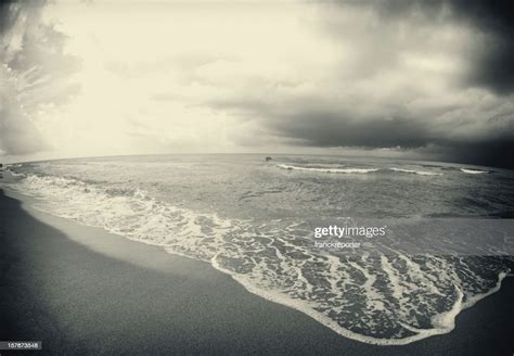 Storm And Beach Dramatic Sky High Res Stock Photo Getty Images