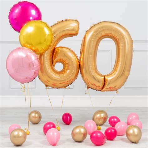 60th Birthday Mini Package By Bubblegum Balloons