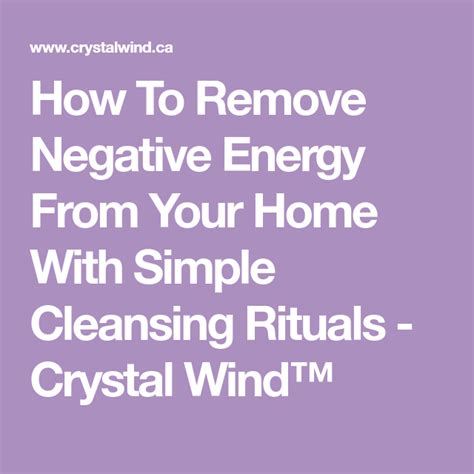 How To Remove Negative Energy From Your Home With Simple Cleansing