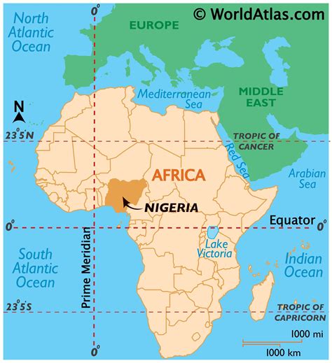 Location Of Nigeria In World Map Wisconsin Us Map