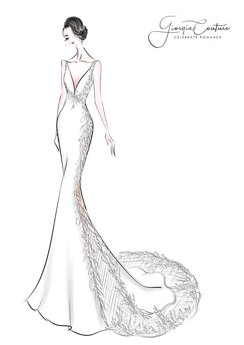 Satin Mermaid Wedding Dress Modern And Chich Giorgia Couture Fashion