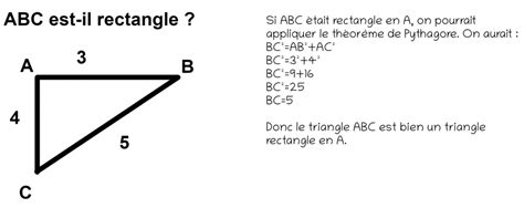 Réciproque Du Théorème De Pythagore Exemple