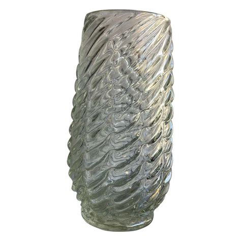 Studded Iridescent Murano Glass Vase For Sale At 1stdibs