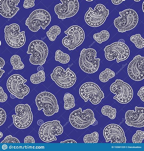 Vector Beautiful Paisley Seamless Pattern I Continue Seamlessly Stock