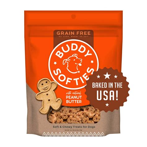 Buddy Biscuits Grain Free Soft And Chewy Dog Treats With Peanut Butter