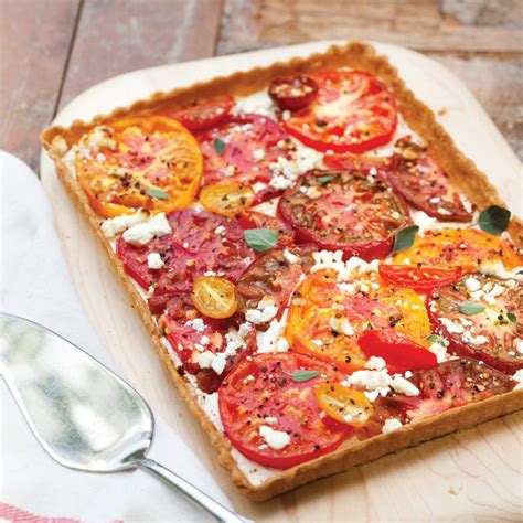 Heirloom Tomato And Goat Cheese Tart Tart Recipes Cheese Tarts Goat