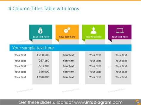 30 Creative Data Table Graphics Design Powerpoint Template Data Table