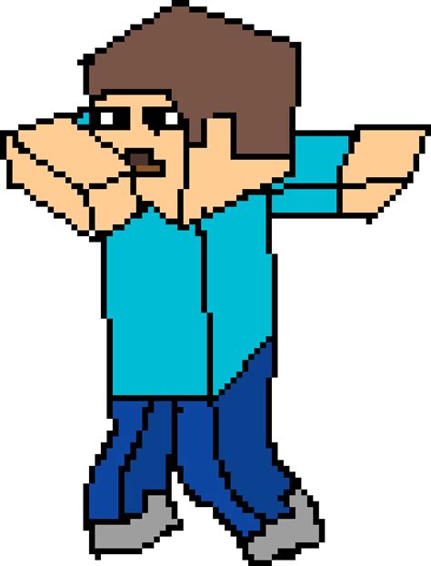 I Tried To Draw Minecraft Steve Dabbing Mewtwo Clipart Large Size