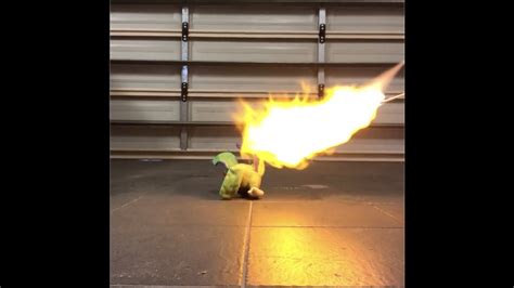 Burning Stuff With A Deodorant Flamethrower Youtube